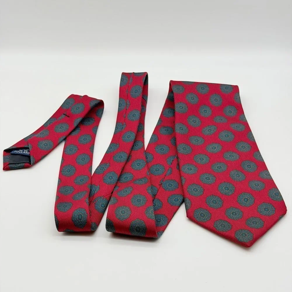 Jacobs Roberts LTD for Nordstrom Red and Blue Patterned Men's Tie